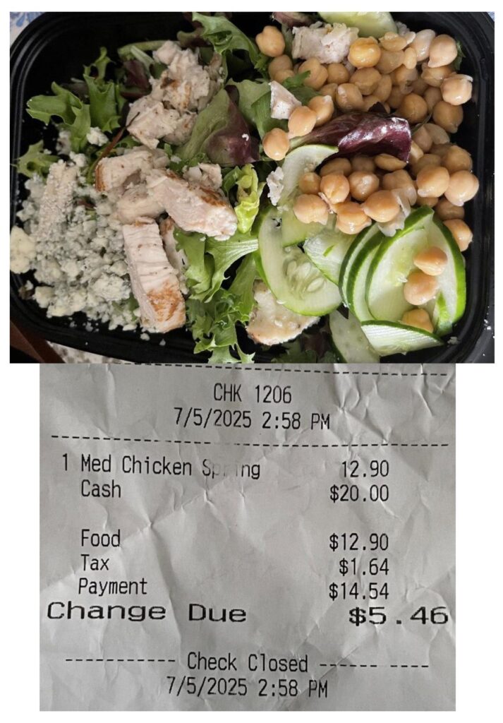 salad and receipt pic for blog